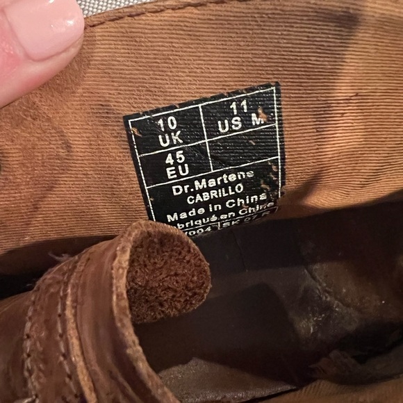 Dr. Martens Cabrillo Brown Leather Men\'s Shoes, size 11, preowned condition. main image 6
